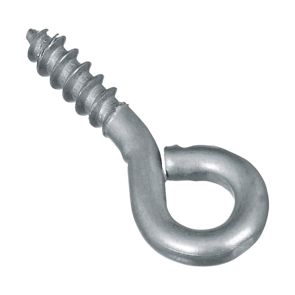 National Hardware 0.10 in. D X 15/16 in. L Zinc-Plated Steel Screw Eye 20 lb. cap. 10 pk N118-471 - main